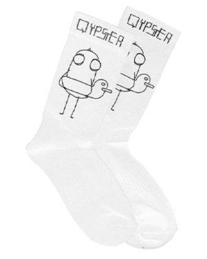 Bílé ponožky s příběhem Lifeguard
